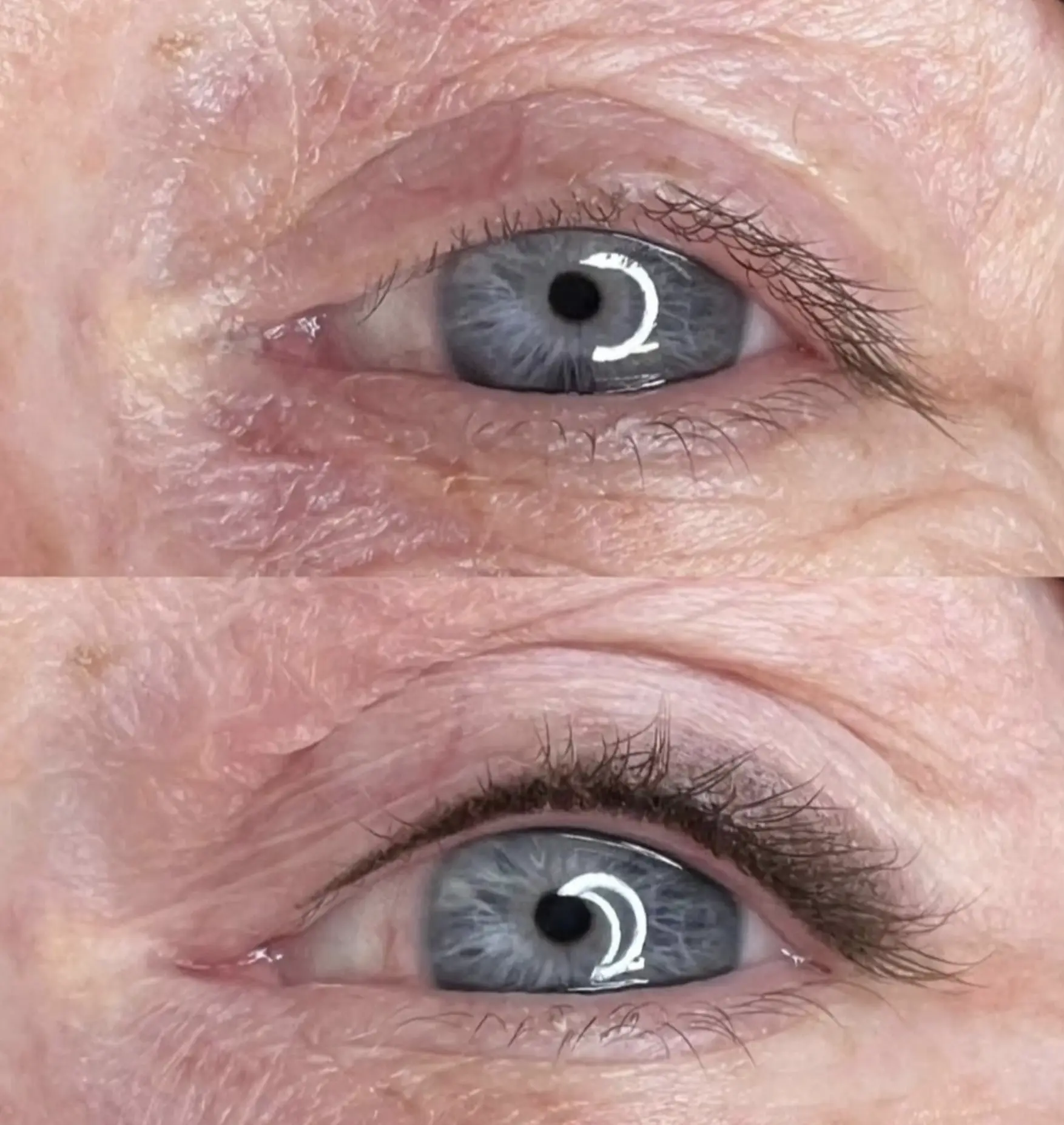 Faded eyeliner tattoo